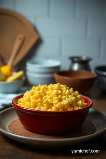 Paula Deen Corn Casserole presentation