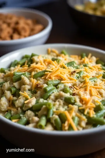 Paula Deen’s Southern Green Bean Casserole presentation