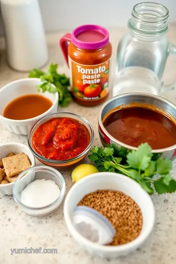 Quick Chili with Tomato Paste Flavor Boost ingredients