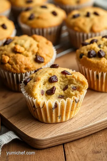 Gaps Raisin Muffins presentation