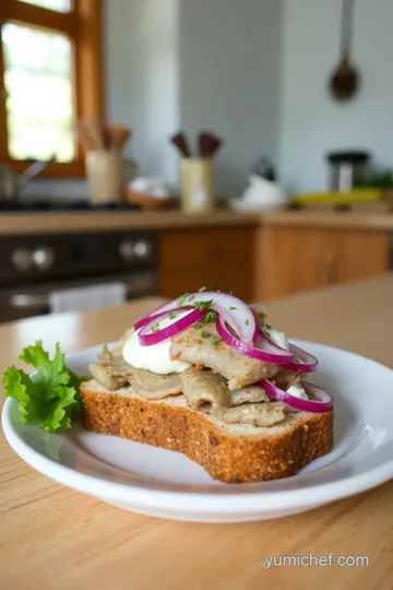 Matjesbrötchen (Herring Sandwiches) steps