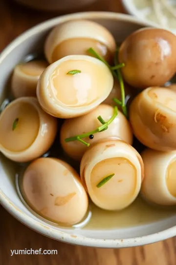 Pickled Quail Eggs presentation