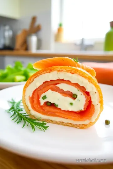 Roll Smoked Salmon with Creamy Delight steps