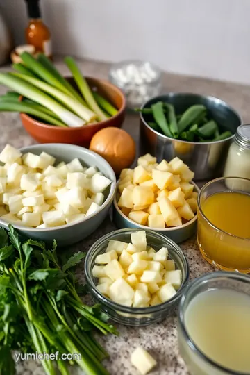 Sauté Leek Soup with Creamy Comfort ingredients