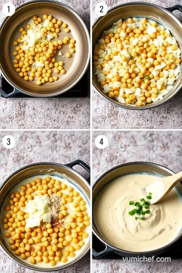 Sautéed Chickpeas with Creamy Coconut Sauce steps