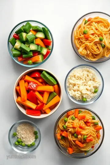 Quick & Easy Sautéed Noodles with Seasonal Veggies ingredients