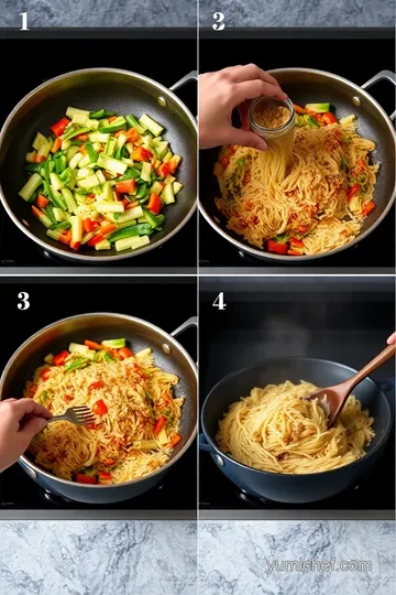 Quick & Easy Sautéed Noodles with Seasonal Veggies steps