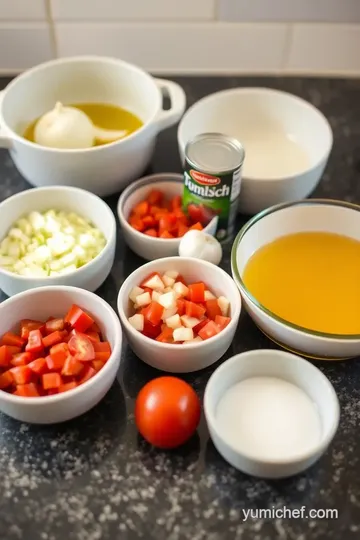 Sautéed Tomato Bisque with Creamy Flavor ingredients