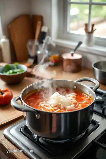 Sautéed Tomato Bisque with Creamy Flavor steps