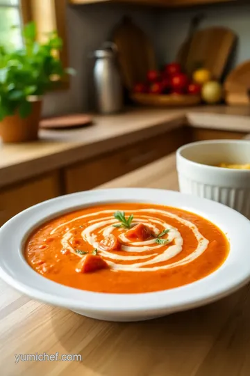 Sautéed Tomato Bisque with Creamy Twist steps