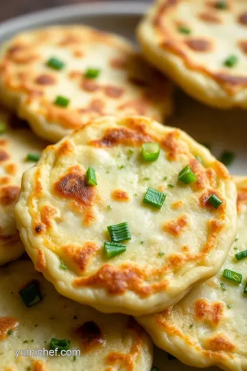 Savory Chinese Scallion Pancakes presentation