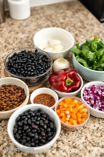 Purple Black Bean Soup ingredients