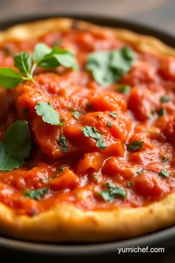 Delicious Pizza Sauce with Sweet Tomatoes presentation