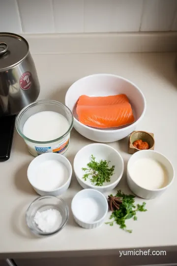 Creamy Soaked Salmon Delight ingredients