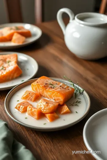 Creamy Soaked Salmon Delight presentation