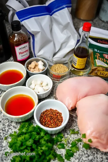 Spicy Honey Garlic Chicken Thighs ingredients