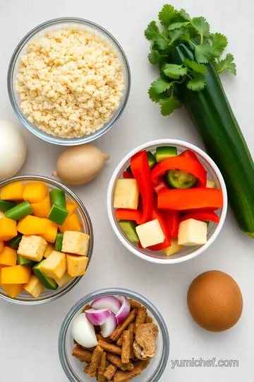 Stir-Fry Tofu with Colorful Veggies ingredients