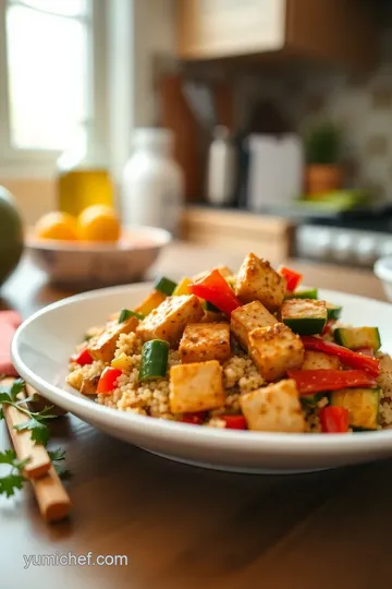 Stir-Fry Tofu with Colorful Veggies steps