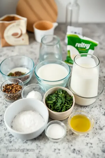 Creamy Green Milk Tea ingredients