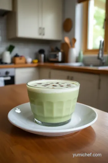 Creamy Green Milk Tea steps