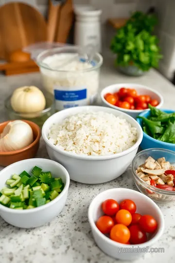 Macro-Inspired Chef s Garden Vegetable Risotto ingredients