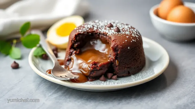 Decadent Chocolate Lava Cake with a Gooey Center