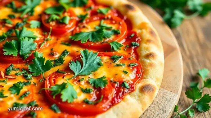 Bake Sweet Tomato Chimichurri Pizza Delight