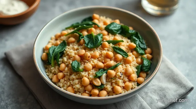 Chickpea & Spinach Quinoa Bowl