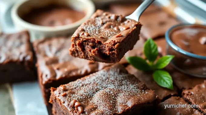 Decadent Chocolate Chip Brownies in a Pampered Chef Brownie Pan