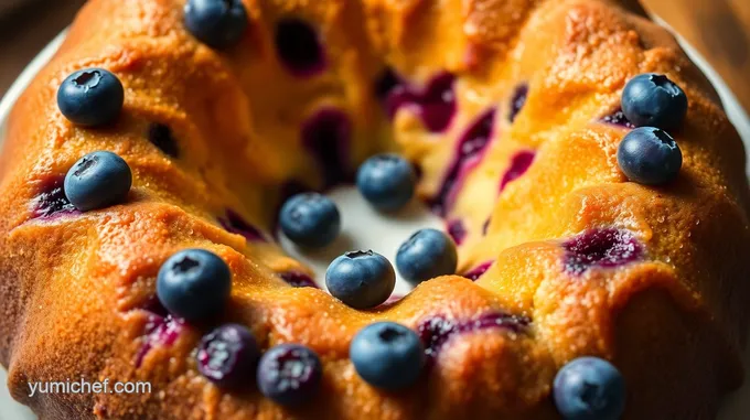 Lemon Blueberry Bliss Bundt Cake