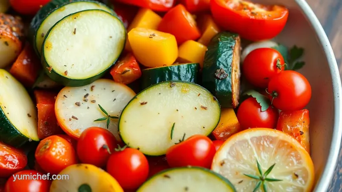 Roasted Vegetable Medley with Herb Brush